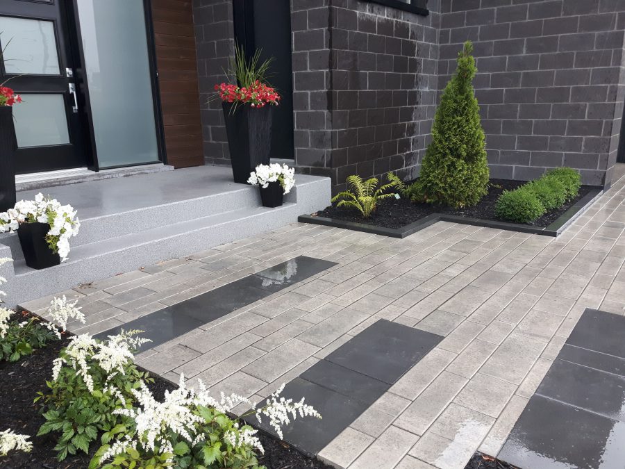 pavé unis entrée