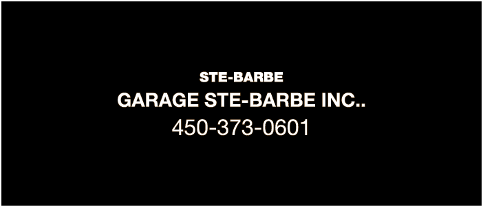 STE-BARBE GARAGE STE-BARBE INC   450-373-0601
