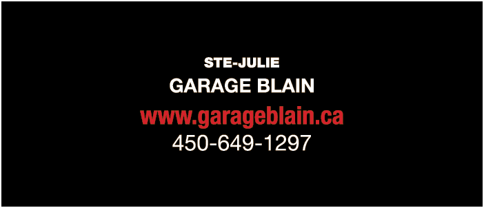 STE-JULIE GARAGE BLAIN www garageblain ca 450-649-1297