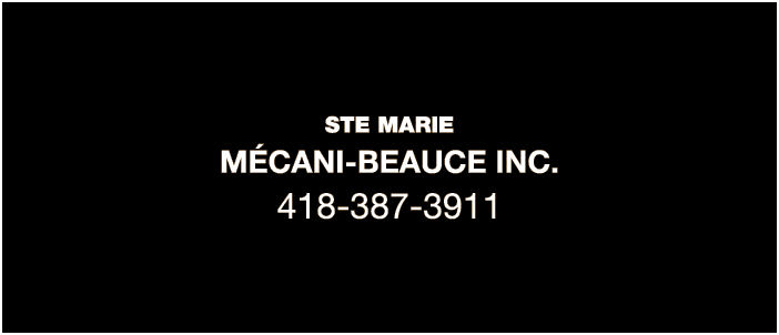 STE MARIE MÉCANI-BEAUCE INC  418-387-3911