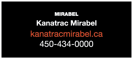 MIRABEL￼ Kanatrac Mirabel kanatracmirabel.ca 450 434 0000