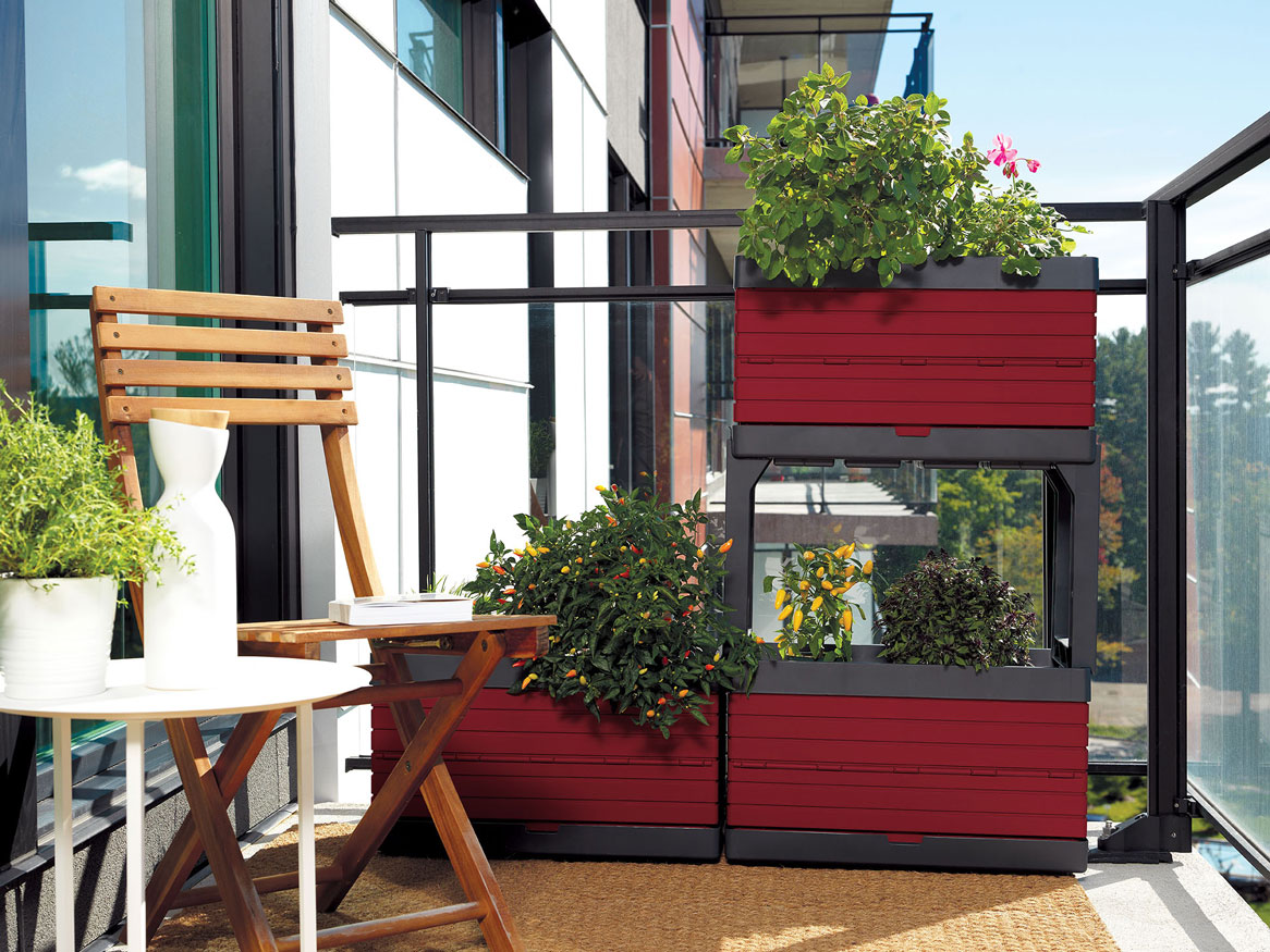 Jardin modulaire adapte au balcon