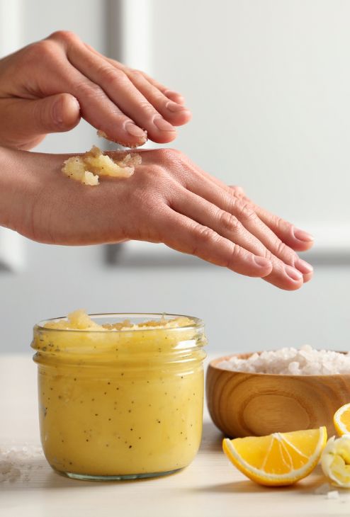 exfoliant pour le corps fait maison