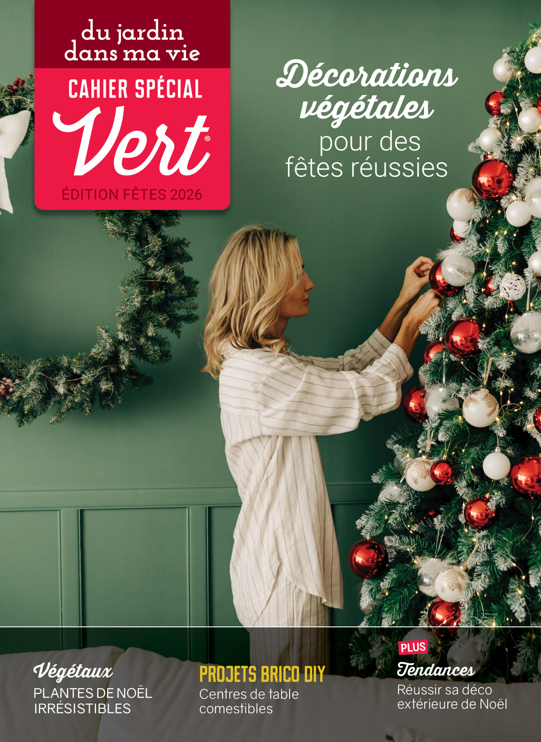 Cover cahier spécial Vert - édition Fêtes 2026