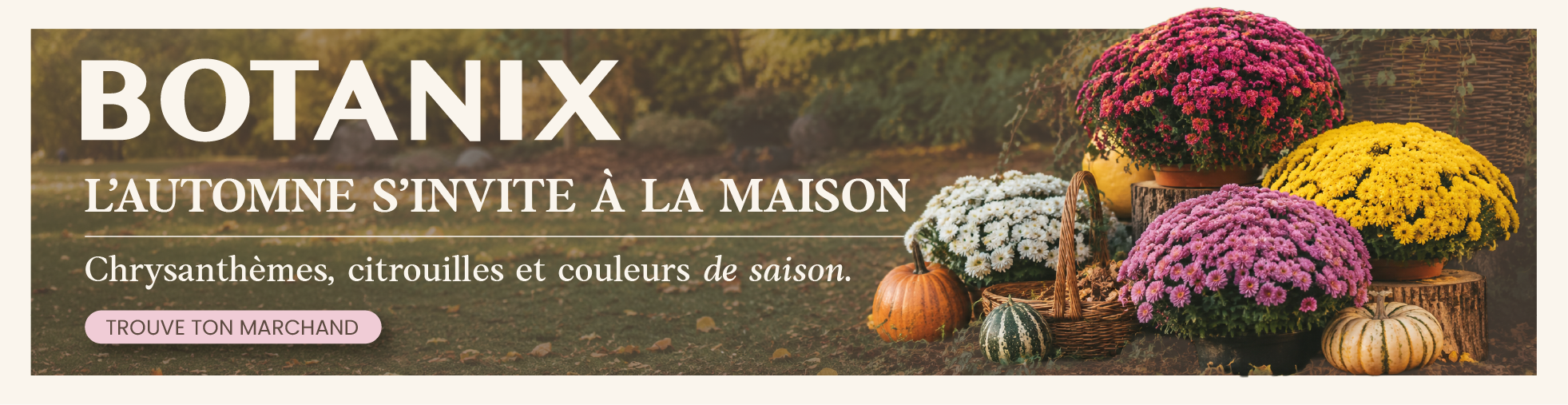 Banniere Botanix septembre citrouille 2026